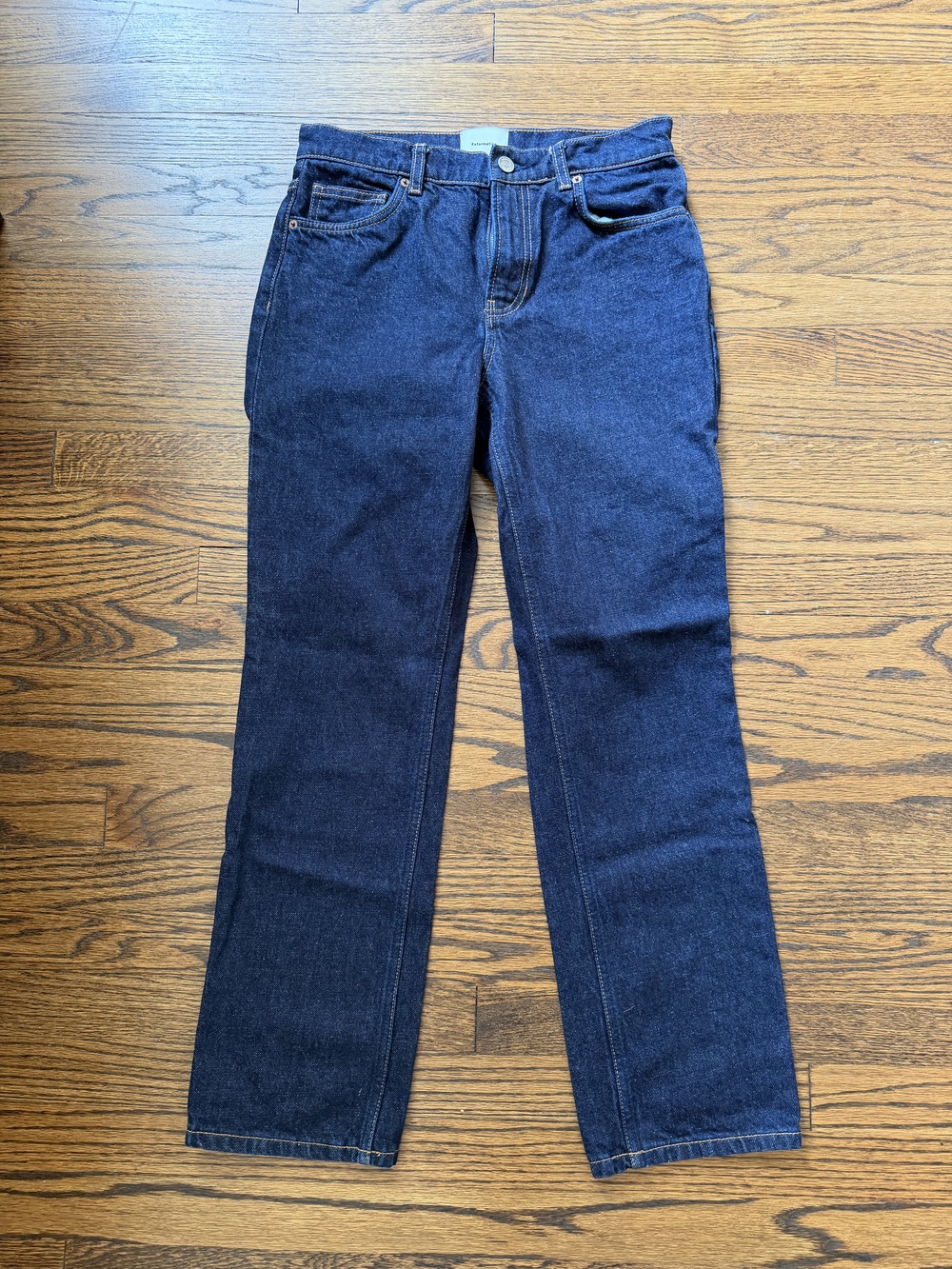 Reformation Greer Mid Rise Straight Jeans Blue - Size 26